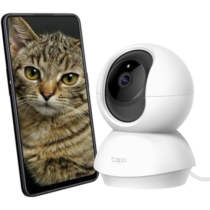 Tapo C210, 2K 3MP, Hareket Tespit ve Takibi, 360°, 9m Gece Görüşü, Çift Yönlü Sesli İletişim, Sesli Alarm, Bulut/Yerel Depolama, Bebek Ağlaması Tespiti, İç Mekan Wi-Fi Güvenlik Kamerası