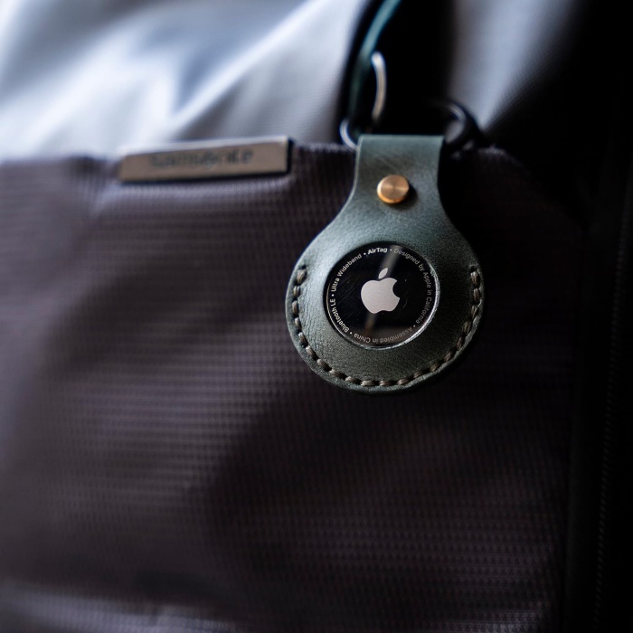 X design Apple Airtag Anahtarlık Kılıf, Airtag Kılıf, Gerçek Deri Airtag Kılıfı, Airtag Deri Anahtarlık, S takip cihazı, Kaliteli Airtag Kılıf, Orijinal Deri Airtag Kılıf (Okyanus Yeşili)