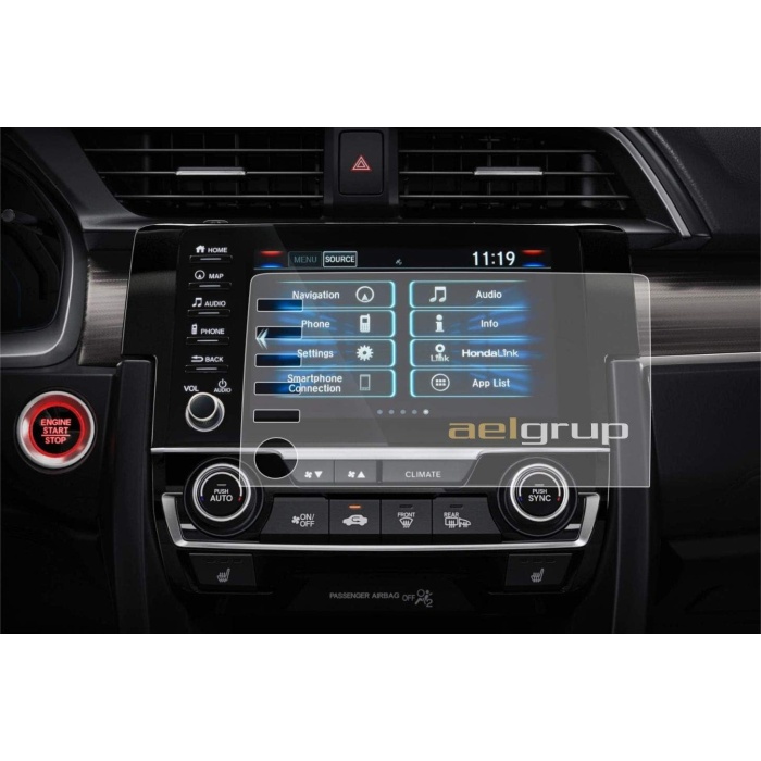 Ael tech Civic Fc5 Makyajlı Kasa Navigasyon uyumlu Ekran Koruyucu Nano Film