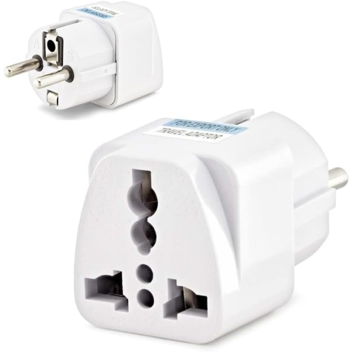 Evrensel Adaptör Seyahat Fişi İngiliz Amerikan Fiş Dönüştürücü Priz Adaptör, Universal Çevirici Priz, Türk Tip Fişe Çeviren Adaptör Başlık