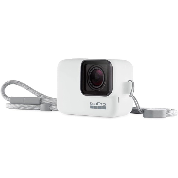 Bileklik + Slikon Kılıf Ve Boyunluk, Beyaz (Hero7 Black)