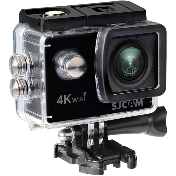SJ4000 Air WiFi 4K UHD 16MP 135° 2” Geniş Ekran H.264 900mAh 30 Metre Su Geçirmez Kılıflı Aksiyon Kamerası Siyah