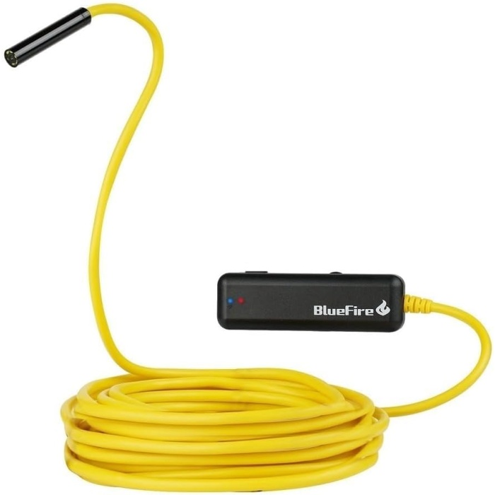 WiFi Yılan Kamera 10 MT Sarı SERT Tel 1200 Piksel 2MP Endoskop