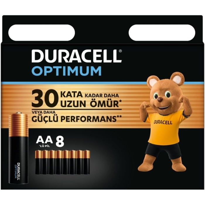 Optimum AA Alkalin Kalem Pil (8li Paket) 1,5V - LR6 MX1500