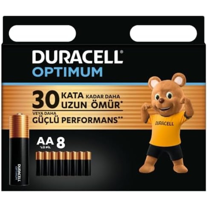 Optimum AA Alkalin Kalem Pil (8li Paket) 1,5V - LR6 MX1500