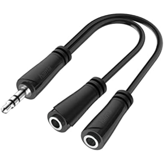 Adaptör 3.5mm Stereo Fiş - 2x3.5mm Soket Stereo