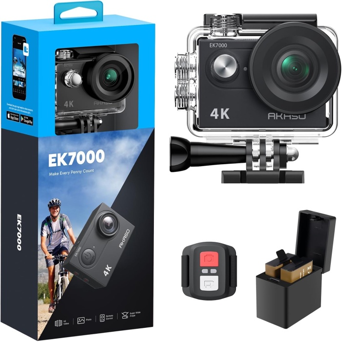 EK7000 4K WIFI Sports Action Camera Ultra HD Waterproof