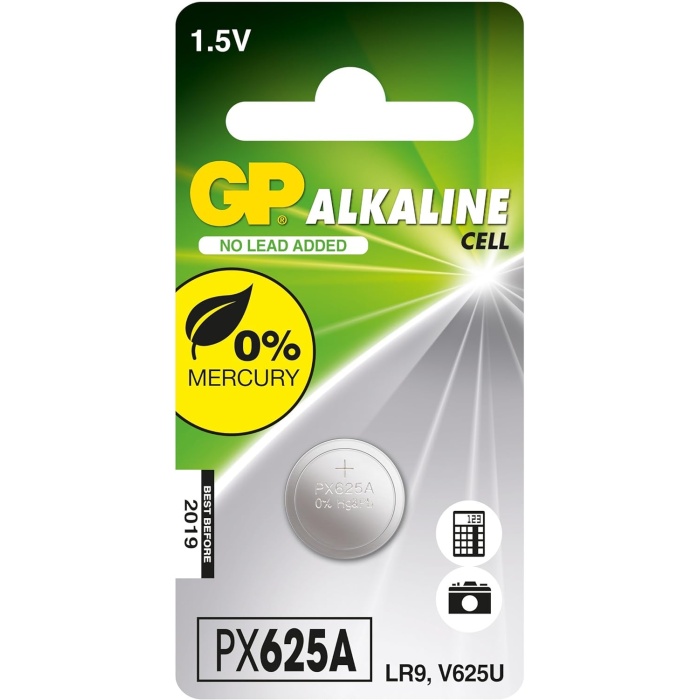 Batteries px625A Alkalin Px625A/Lr9 Boy Pil, 1.5 Volt, Tekli Kart