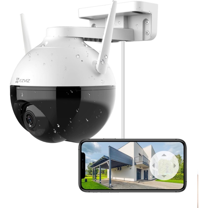 1080P Wlan Ip Kamera, Güvenlik Kamerası, 30 Metre Renkli Gece Görüşü, Ki Kişi Tanıma, Aktif Savunma Ve Sd Kart Yuvası, Dış Mekan Için Pt Kamera, Ip 65 Hava Koşullarına Dayanıklı, C8C