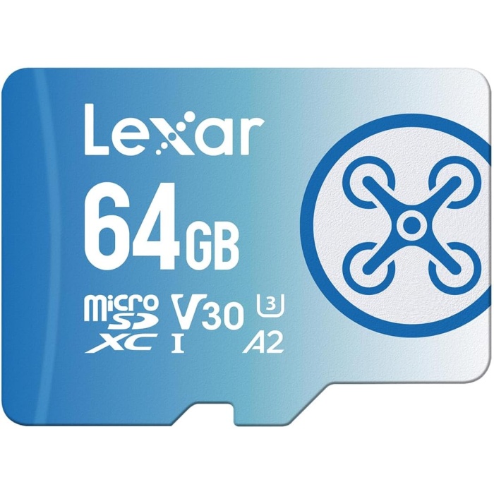 64GB FLY High-Performance 1066x microSDXC™ UHS-I, up to 160MB/s read 60MB/s write C10 A2 V30 U3