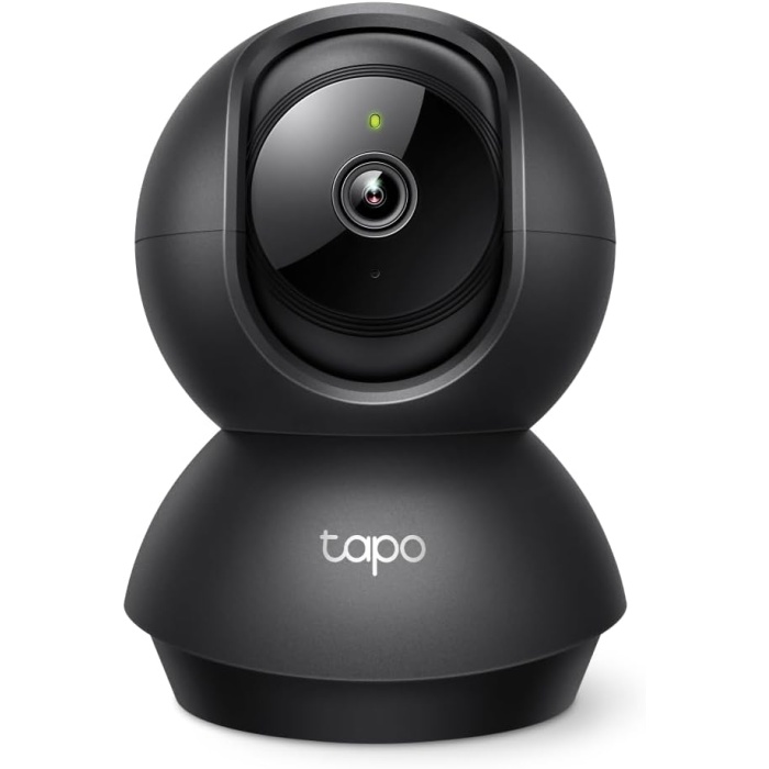 Tapo C211 2K 3MP Yatay ve Dikey Ev Güvenliği Wi-Fi Kamerası, Gece Görüşü, IP66 Su Geçirmez, Siyah Renk + 64GB Kioxia MicroSD Bellek