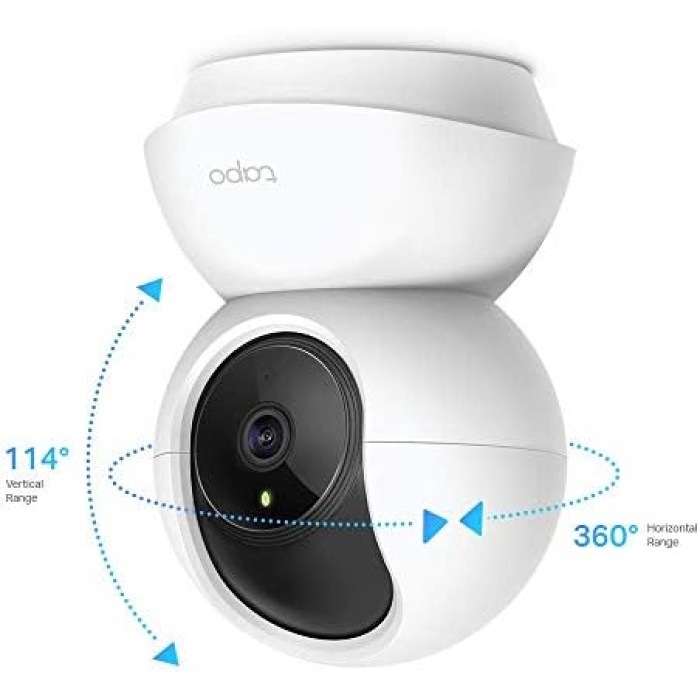 Tapo C200, 1080P Full HD, Hareket Tespit ve Takibi, 360°, 9m Gece Görüşü, Çift Yönlü Sesli İletişim, Sesli Alarm, Bulut/Yerel Depolama, Bebek Ağlaması Tespiti, İç Mekan Wi-Fi Güvenlik Kamerası