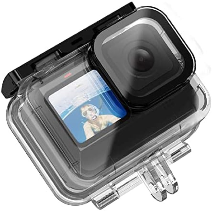 Hero 9 Su Geçirmez Muhafaza Kabı, GoPro Hero 9, Hero 10 ile Uyumlu