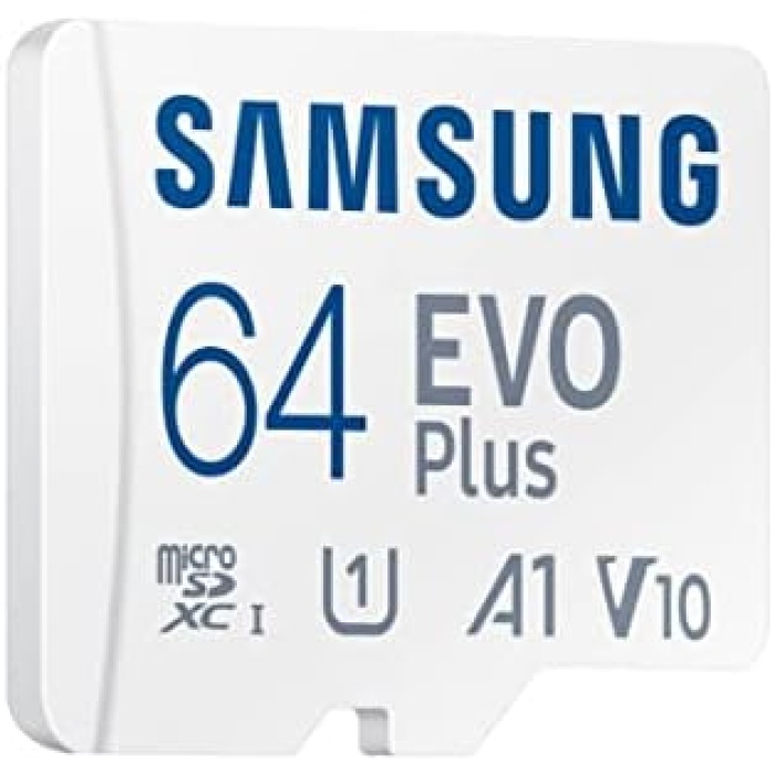 Evo Plus 64GB SDXC U1 Sınıf 10 A1 130MB/s Micro SD Bellek Kartı Adaptörlü 2021 Sürümü (MB-MC64KA/EU)