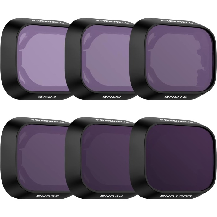All Day – Mini 3 Pro/Mini 3 ile Uyumlu 6Pack ND4, ND8, ND16, ND32, ND64, ND1000 Filtreler