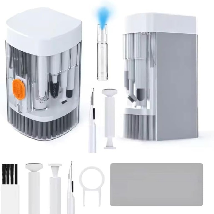 in 1 Çok Amaçlı Elektronik Temizleme Kiti, Klavye/Kulaklık/Kamera/Airpods Ergonomik Temizleme Seti, Pratik Mini Elektonik Kit