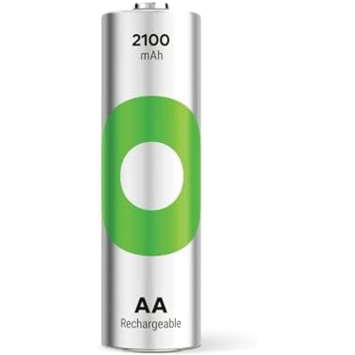 Batteries ReCyko 2100 AA Kalem Ni-MH Şarjlı Pil, 1.2 Volt, 6lı Kart