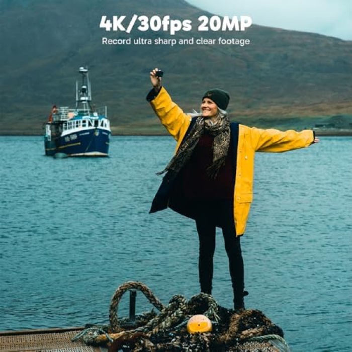 EK7000 Pro 4K Aksiyon Kamerasi - Dokunmatik Ekran - 40m Derinlik - Genis Acili