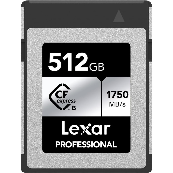Professional SILVER Serisi 512 GB CFexpress Kart, Tip B CFe Kart, 1750 MB/sye kadar Okuma Hızı, PCIe Gen3x2 özellikli CF Kart, DSLR ile uyumlu, XQD Kamera ile Ters (LCXEXSL512G-RNENG)
