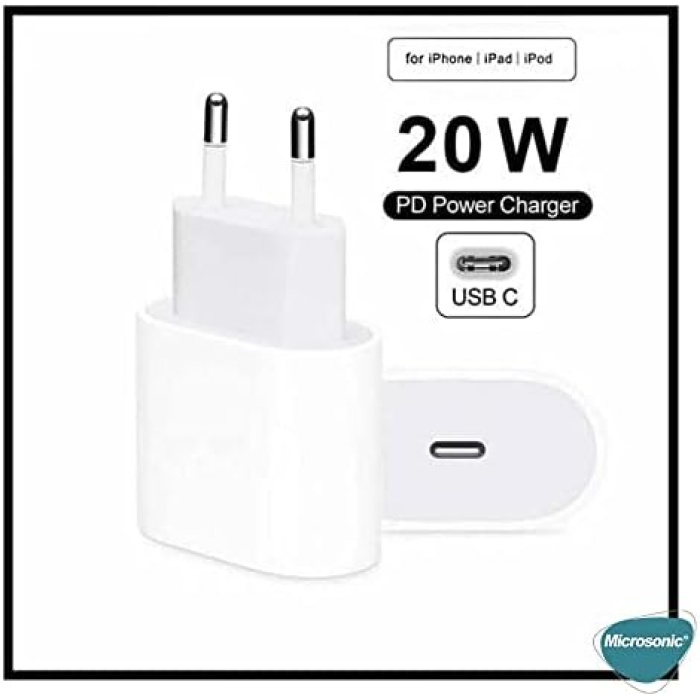 Apple iPhone 14 Pro için USB-C Güç Adaptörü, Type-C Priz Şarj Cihazı Adaptörü