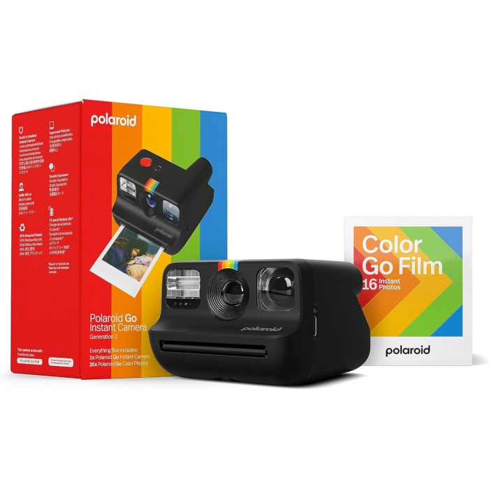 Everything Box Polaroid Go Generation 2 Siyah Mini Anında Film Kamerası