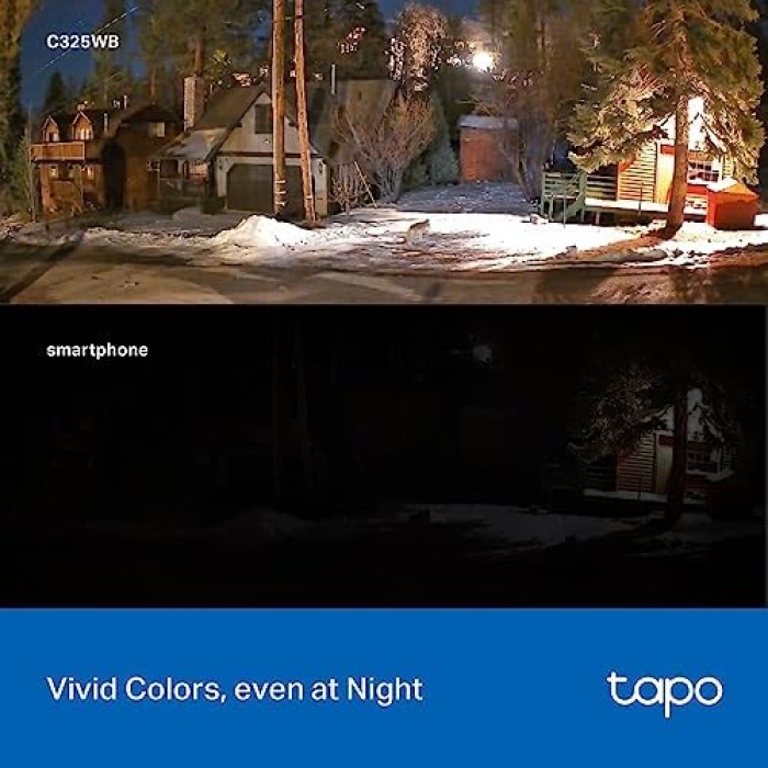 Tapo C325WB, 2K 4MP, Yapay Zeka Desteği, Hareket Tespit, IP66 Su Geçirmez, Renkli Gece Görüşü, Çift Yönlü Ses, Bulut/Yerel Depolama, Sesli ve Işıklı Alarm, Dış Mekan Wi-Fi Güvenlik Kamerası