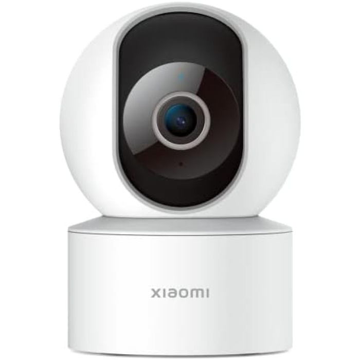 Akıllı Kamera C200, 1080p WiFi Kamera, Bebek Monitörü, İç Mekan Kamerası, Evcil Hayvan Kamerası, Gece Görüşü, 360° Dönen Başlık, Beyaz