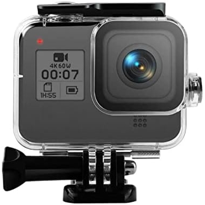 Hero 8 Su Geçirmez Muhafaza Kabı, GoPro Hero 8 ile Uyumlu