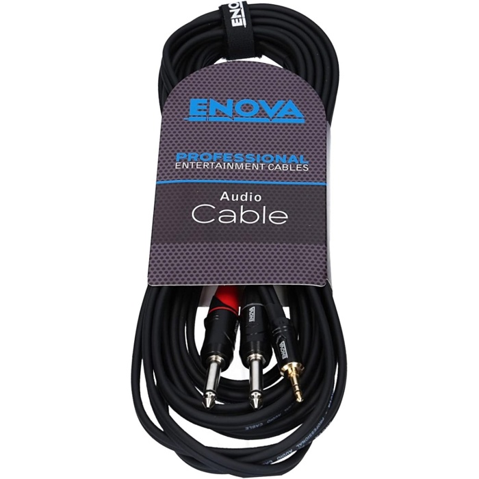 1 M Jack 3,5 Mm 3 Kutuplu - 1/4 Fiş 2 Kutuplu Adaptör Kablosu Siyah Ve Kırmızı Stereo Kablo