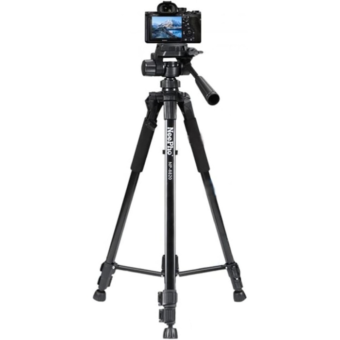 Tripod Kalın Sağlam Aliminyum Kalın Gövdeli Profesyonel Telefon Tutucu Çantalı 150 Cm Tripod Neepho F8820