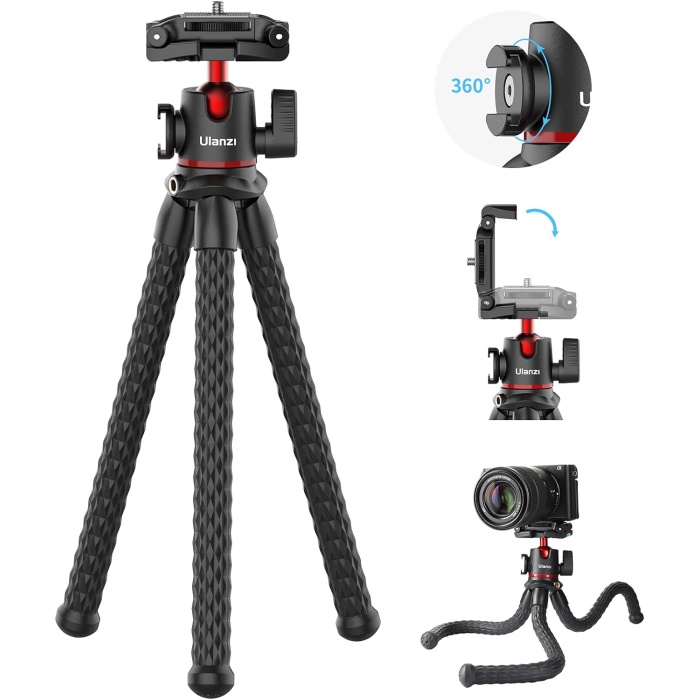 MT-33 Cold Shoe Ahtapot Tripod, Siyah