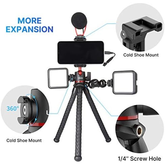 MT-33 Cold Shoe Ahtapot Tripod, Siyah