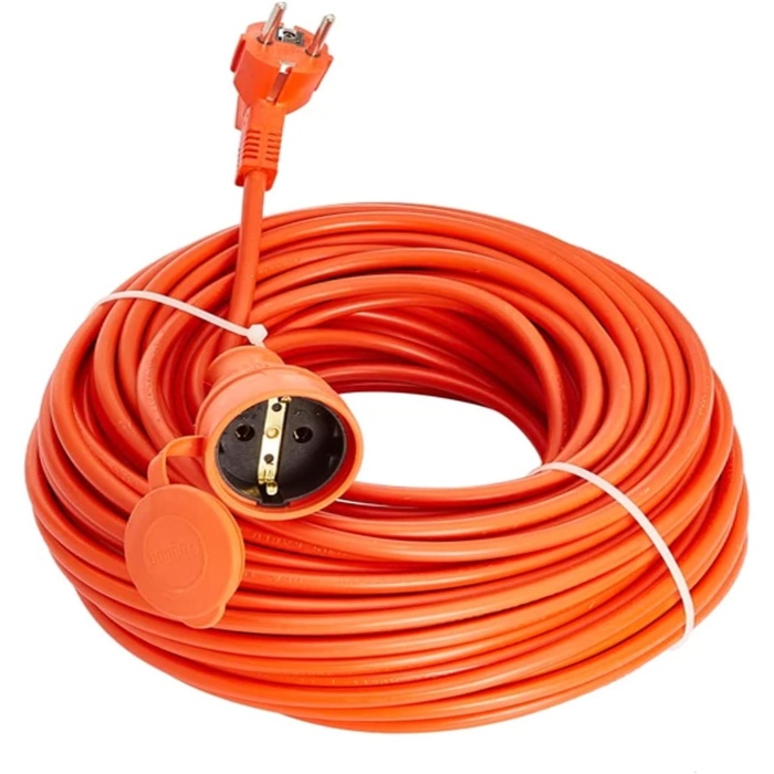 Bylion 10 Metre Seyyar Uzatma Kablosu 3x1.5 mm Turuncu Kablo