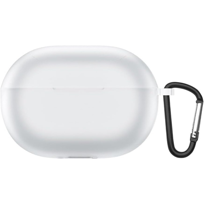 Huawei FreeBuds Pro 2 için Kılıf Askılı Mat Silikon Buzlu Mat Şeffaf [FreeBuds Pro 2 ile Uyumlu Kılıf - Mat Beyaz]