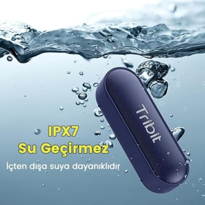 XSound Go 2x8W 24 Saat Oynatma Süresi IPX7 Su Geçirmez Taşınabilir TWS Bluetooth Hoparlör Mavi