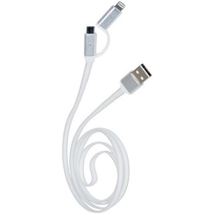 DK008B Beyaz Multi Lightning-Micro Kablo