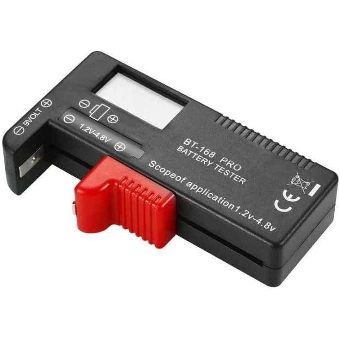 BT-168 PRO Ekranlı Pil Voltaj Kapasite Test Cihazı 1.2V-4.8V ve 9V