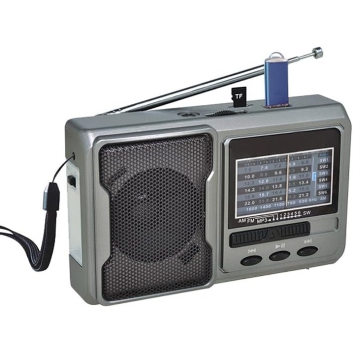 Tepe FP-1781BT Mini Cep Radyosu Bluetooth Hoparlör FM Radyo LED Işıklı Şarjlı USB Micro SD MP3 Desteği AUX Kulaklık Çıkışı