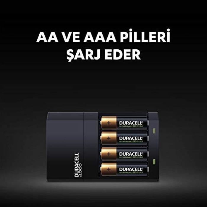 CEF 14 Pil Şarj Cihazı, 4 saat (1 adet) ve Şarj Edilebilir AA ve AAA Pil (2şer adet)