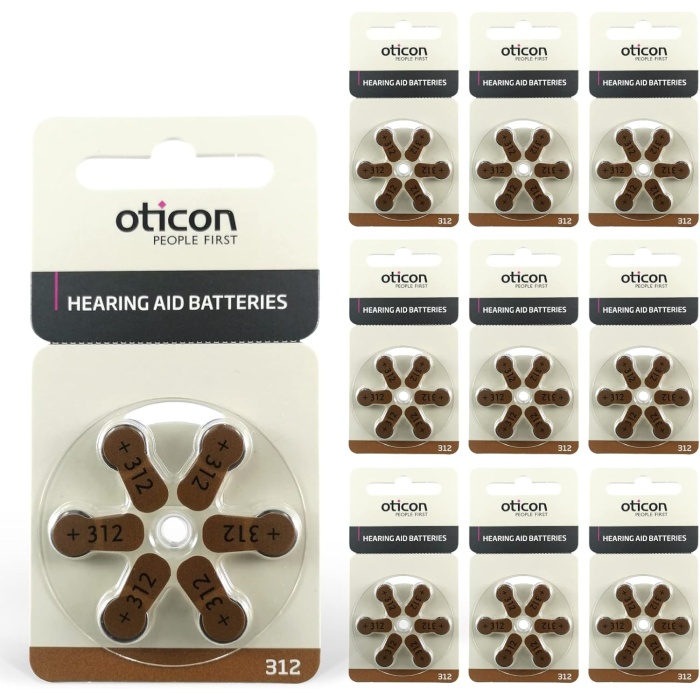 312 Numara İşitme Cihazı Pili (10 Paket)