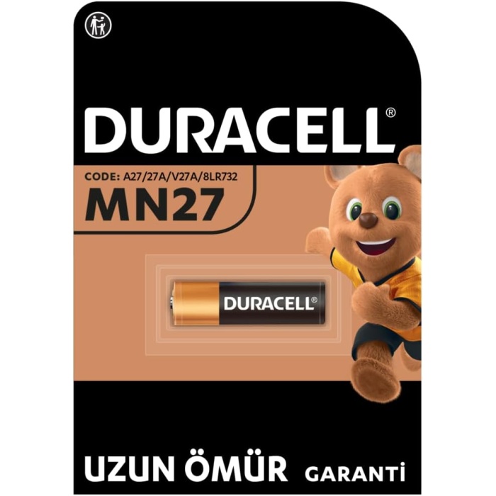 MN27 Alkalin Özel Pil (Tekli) 12V (A27 L828), Uzun Kullanım Ömrü Garantili, Uzaktan Kumandalarda, Kablosuz Kapı Zillerinde, Güvenlik Sistemlerinde Kullanım İçin