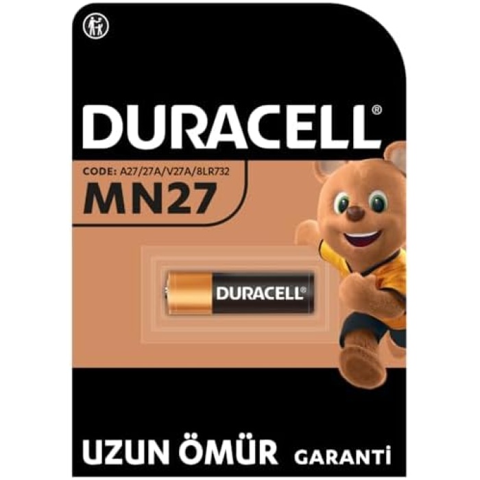 MN27 Alkalin Özel Pil (Tekli) 12V (A27 L828), Uzun Kullanım Ömrü Garantili, Uzaktan Kumandalarda, Kablosuz Kapı Zillerinde, Güvenlik Sistemlerinde Kullanım İçin