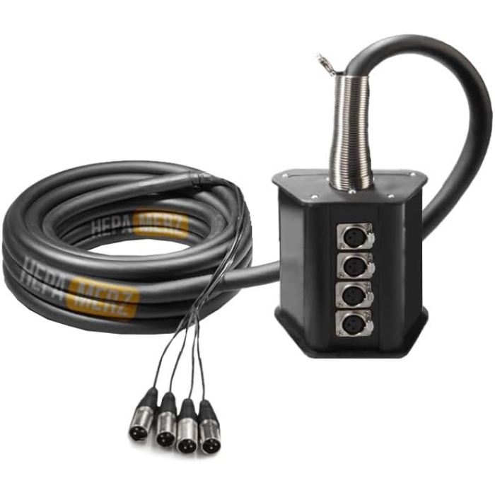 Merz Stage-4C-20M 4 Kanal 20 Metre Multicore Kablolu Hazır Stage Box