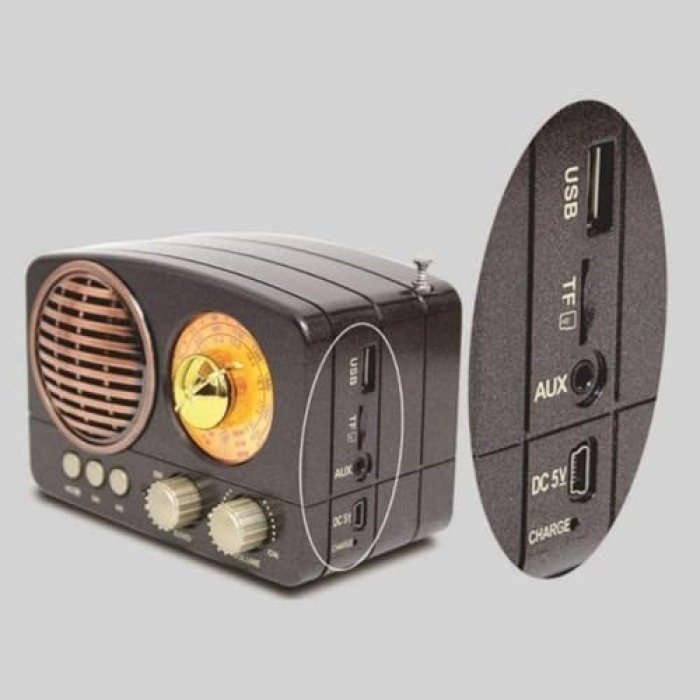 M-161BT Bluetooth Radyo Müzik Kutusu MP3 14 Cm Dekoratif Ve Nostaljik Radyo(fm/usb/sd)