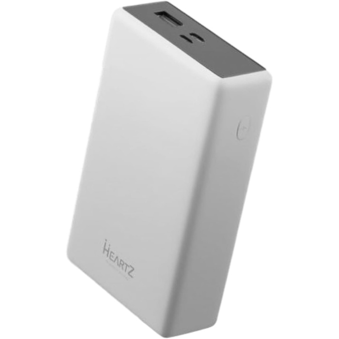 H002 20000 MH PD 30W ve USB 22.5W FAST HIZLI ŞARJ DAHİLİ TYPE C VE LİGHTNİNG KABLOLU DÜNYA STANDARTLARINA UYGUN POLYMER BATARYA BİREBİR AMPER POWERBANK (BEYAZ)