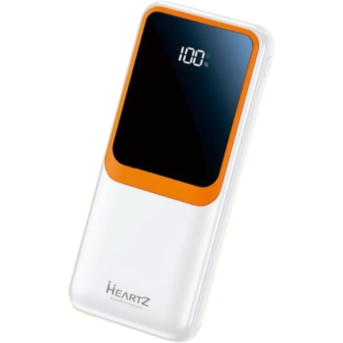 H31 20000 MH PD 20W ve USB 22.5W FAST HIZLI ŞARJ DAHİLİ TYPE C VE LİGHTNİNG KABLOLU DÜNYA STANDARTLARINA UYGUN POLYMER BATARYA BİREBİR AMPER LCD GÖSTERGELİ POWERBANK (BEYAZ)