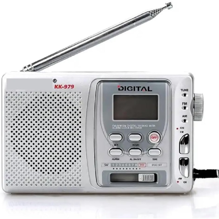 KK-979 FM Radyo Alarmlı Manuel Aramalı 10 Bant Pilli Radyo
