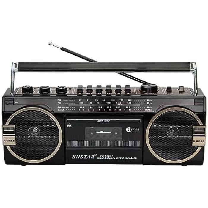 KNSTAR PX-149BT Müzik Seti Kasetçalar FM Radyo USB MP3 Player Bluetooth Hoparlör