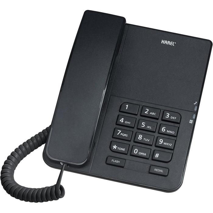TM140 Siyah TM140 Siyah Kablolu Telefon, Siyah