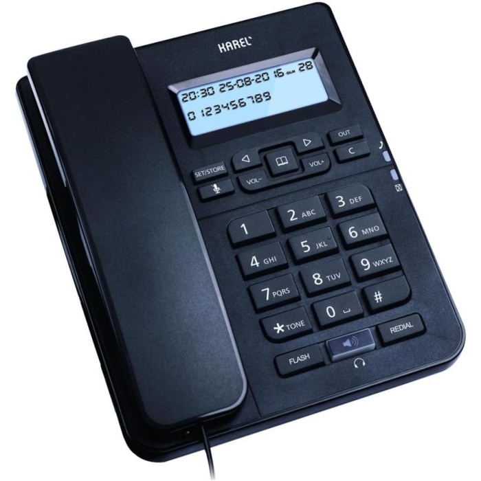 TM145 Siyah TM145 Siyah Kablolu Telefon, Siyah